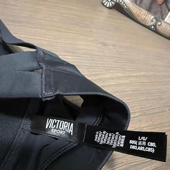 Victoria's Secret Sport Gray Mesh Adjustable Sports Racerback bra Cut Out L - Picture 8 of 8